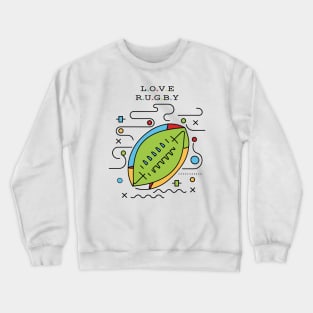 Love rugby Crewneck Sweatshirt